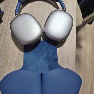 Apple Over-Ear Headphones in Silver and Blue